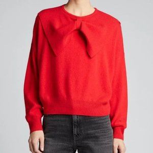 the great. cashmere sweater red ribbon
